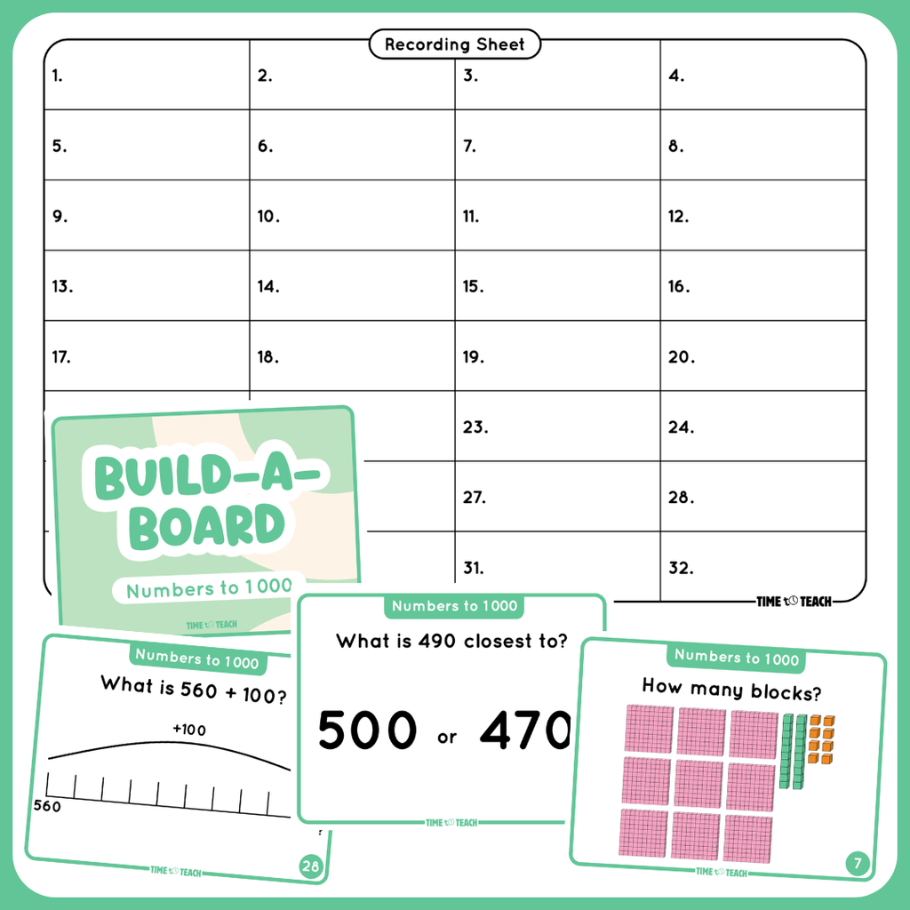 Build-A-Board: Number Sense Game Cards (Digital Download)