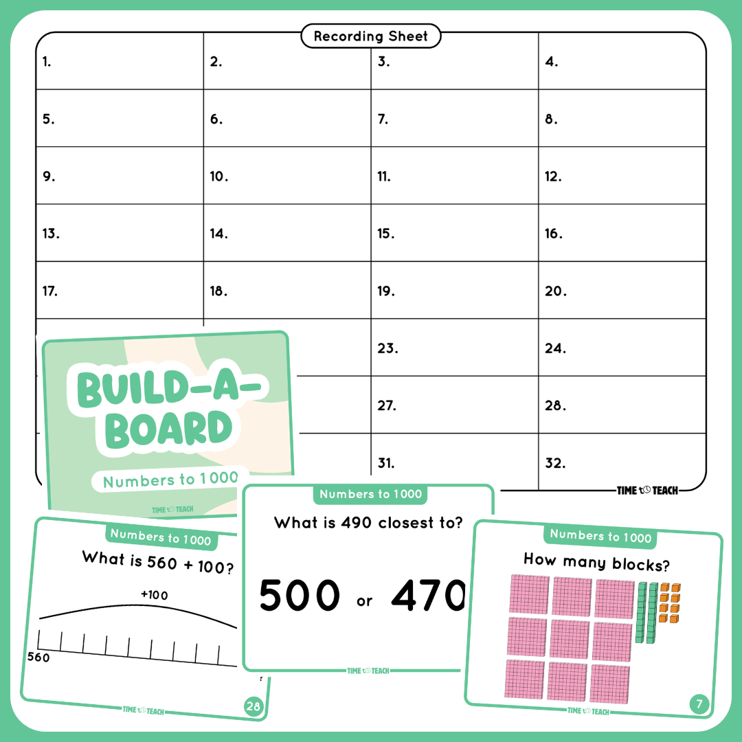 Build-A-Board: Number Sense Game Cards (Digital Download)