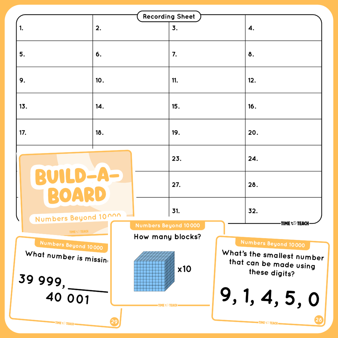 Build-A-Board: Number Sense Game Cards (Digital Download)