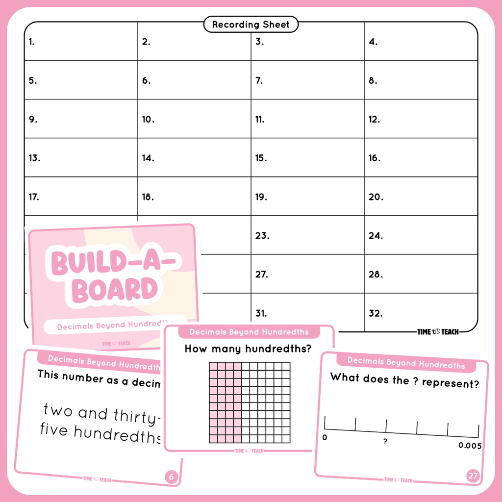 Build-A-Board: Number Sense Game Cards (Digital Download)