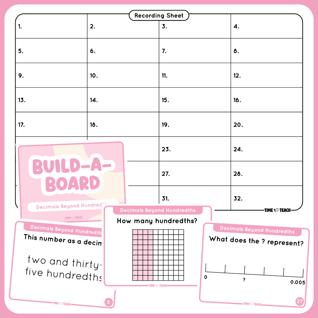 Build-A-Board: Number Sense Game Cards (Digital Download)