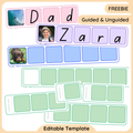 AlphaTile DIY Name Cards (Digital Download)