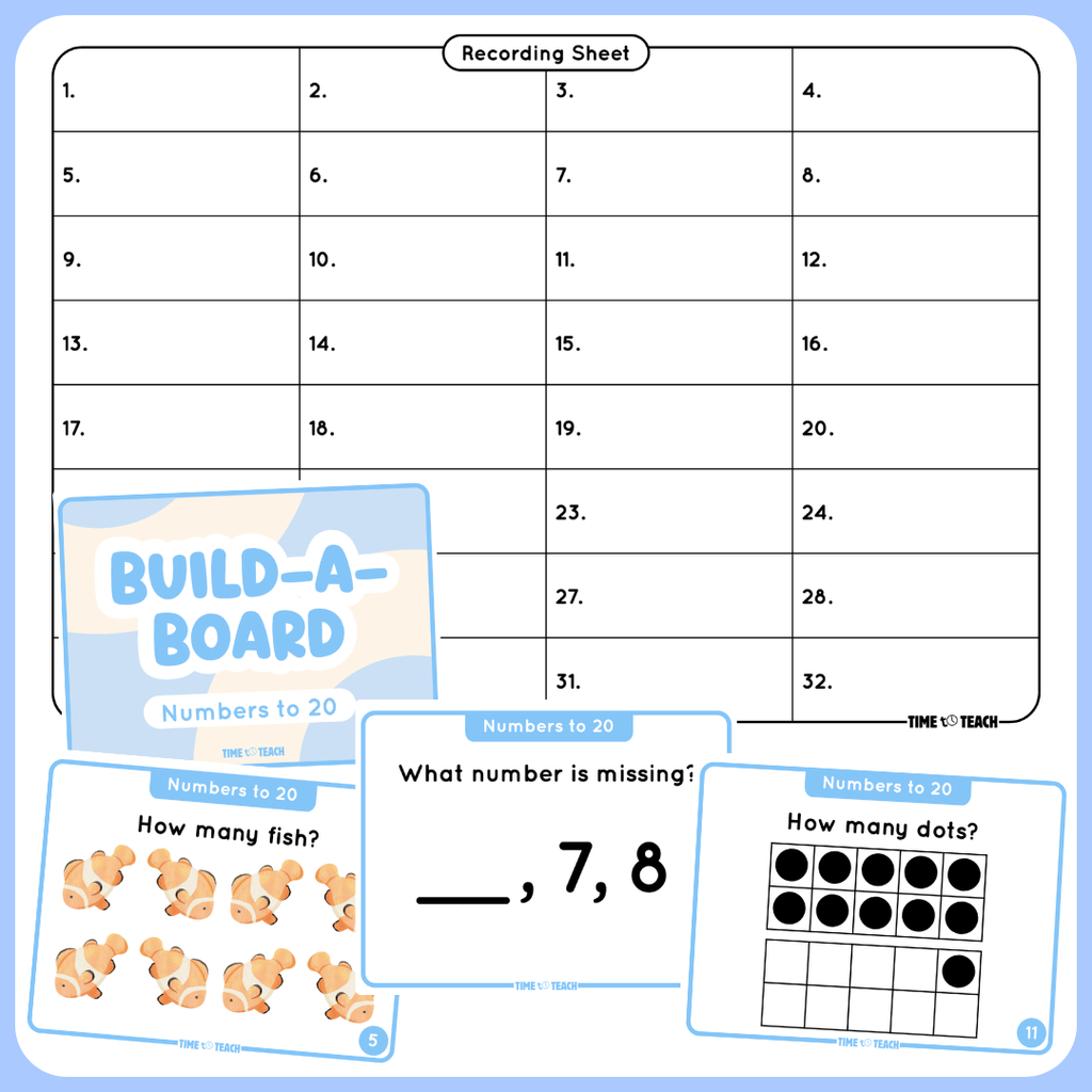 Build-A-Board: Number Sense Game Cards (Digital Download)