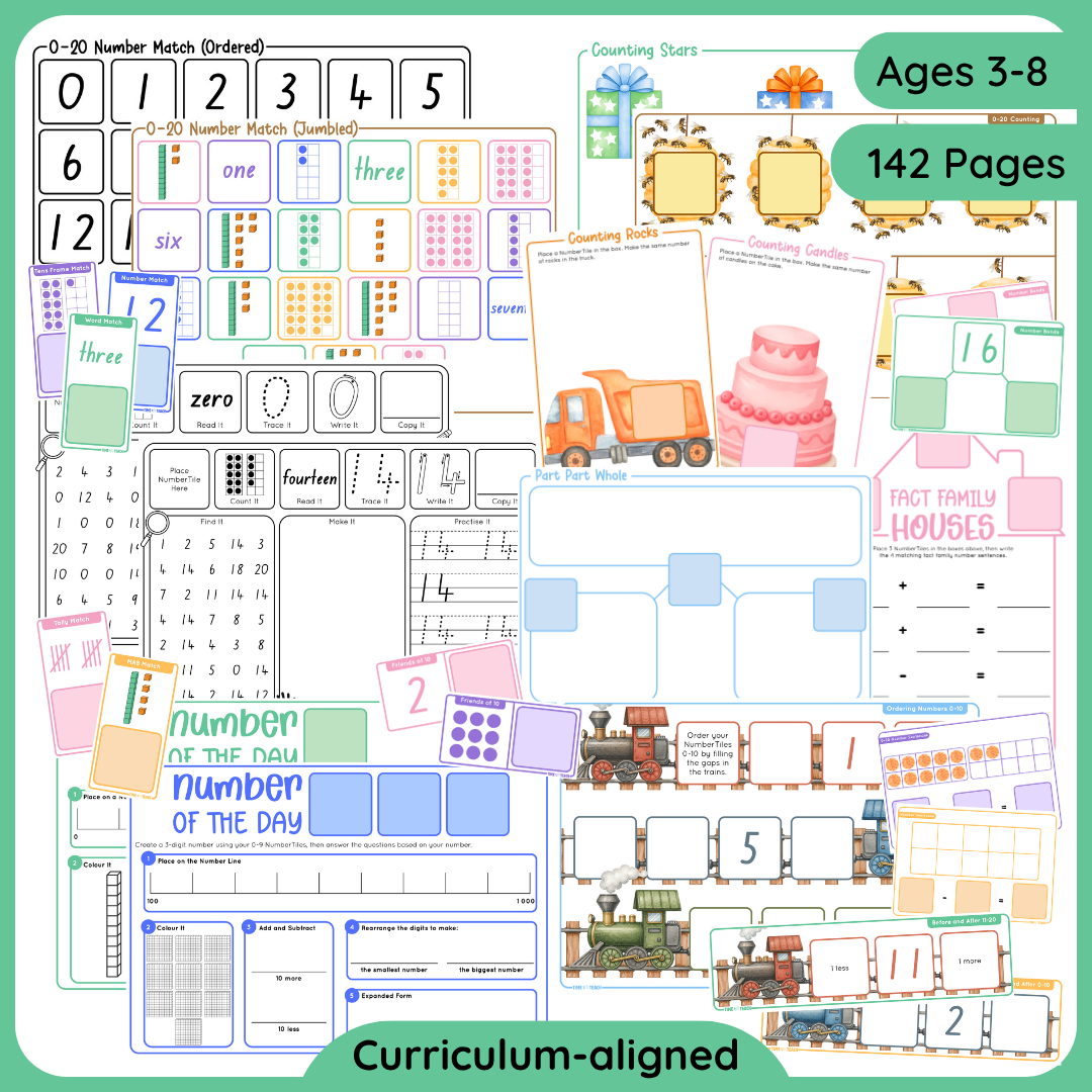 NumberTile Early Numeracy Bundle (Digital Download)