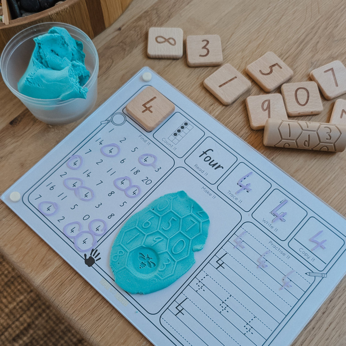 Write and Wipe Learning Board