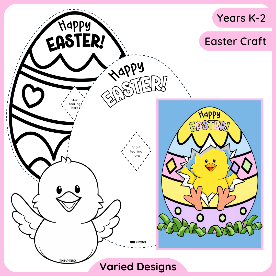 Spring Chicken Easter Craft (Digital Download)
