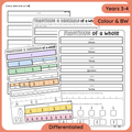 Fractions & Decimals of a Whole Flap Activity (Digital Download)