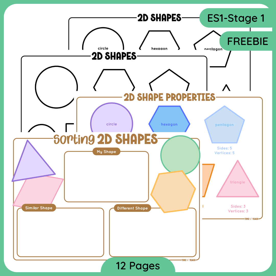 2D Shape Mats (Digital Download)